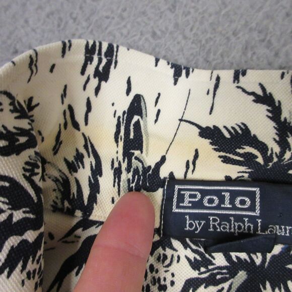 Vintage Polo Ralph Lauren Mens Hawaiian Polo Shirt size‎ XL Floral Palm Trees - Picture 4 of 12